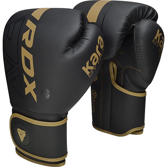 Боксёрские перчатки RDX F6 Kara Black Golden