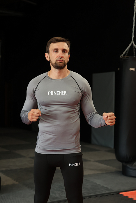 Рашгард компрессионный Puncher 1.0 L\S серый