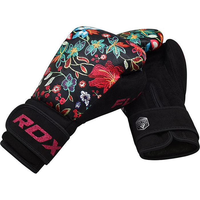 Боксёрские перчатки RDX FL-3 Floral Black