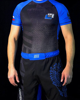 Рашгард с коротким рукавом TFG Союз ММА Blue
