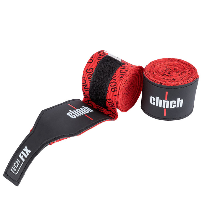 C140 Бинты эластичные Clinch Boxing Crepe Bandage Tech Fix красный