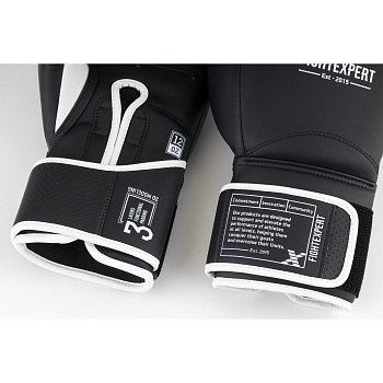Перчатки для бокса “Outlaw” FX-500 (кожа Vegan100%, черный)