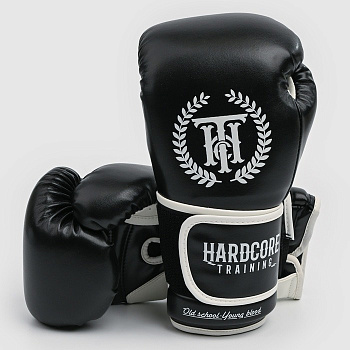 Боксерские перчатки Hardcore Training Revolution Black/White