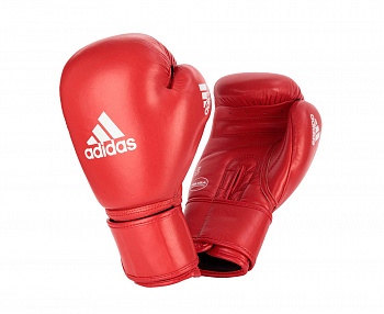 adiIBAG1 Перчатки боксерские IBA красные