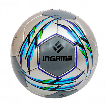 Мяч футбольный INGAME MATCH серый IFB-112 №5