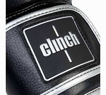 C141 Перчатки боксерские Clinch Punch 2.0 черно-серебристые