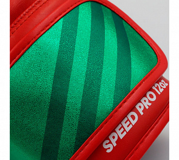 adiSBG350PRO Перчатки боксерские Speed Pro красно-бело-зеленые