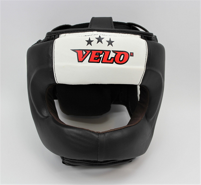 Шлем боксерский VELO с бампером, закрытый, черный, MFL, L