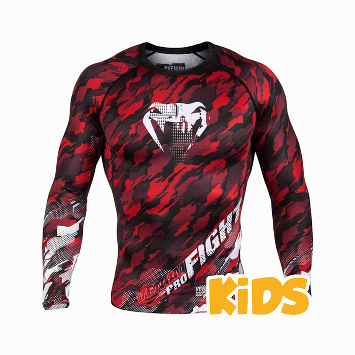 Рашгард Десткий Venum Tecmo L/S - Red размер XS