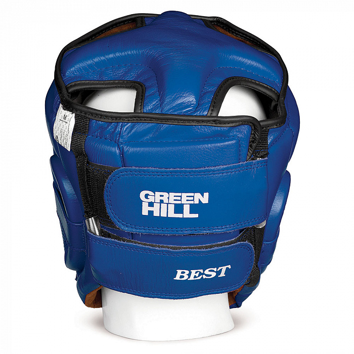 HGB-4016 Кикбоксерский шлем BEST синий