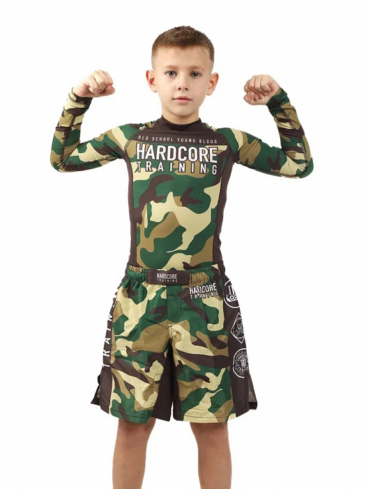 Детские шорты Hardcore Training Forest Camo