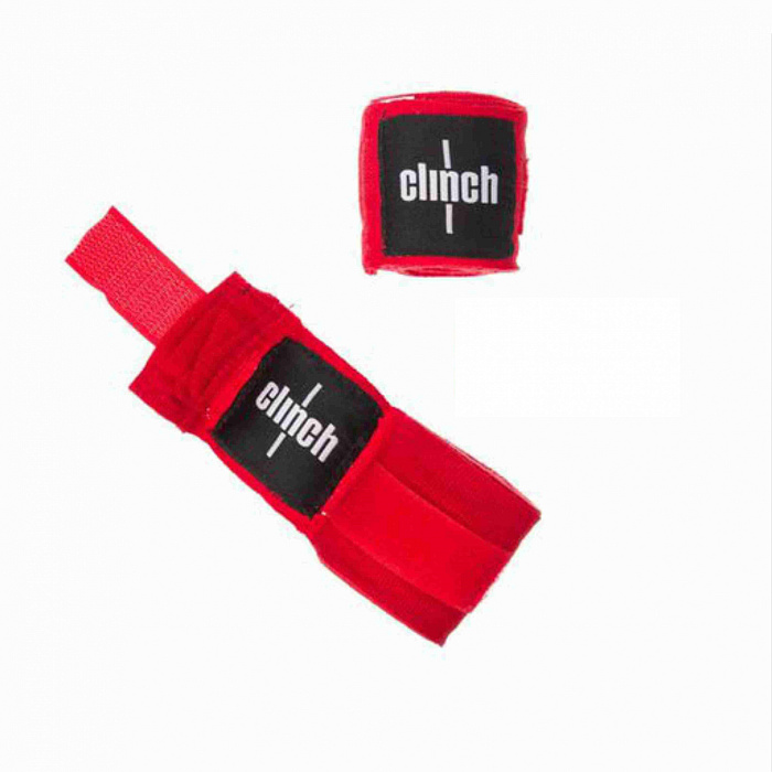 C139 Бинты эластичные Clinch Boxing Crepe Bandage Punch красные