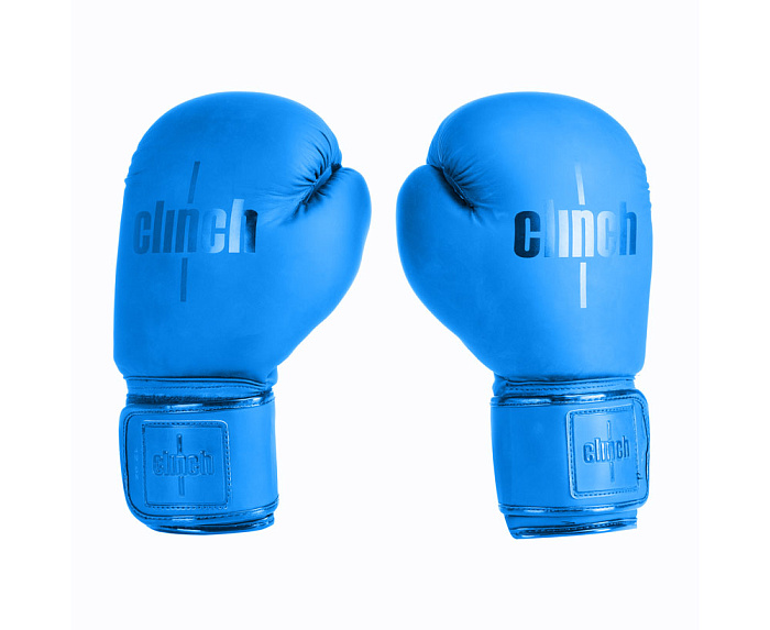 C143 Перчатки боксерские Clinch Mist синие (вес 14 унций)