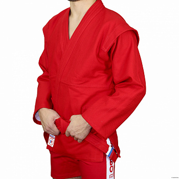 Куртка для самбо . Модель АТАКА. красный