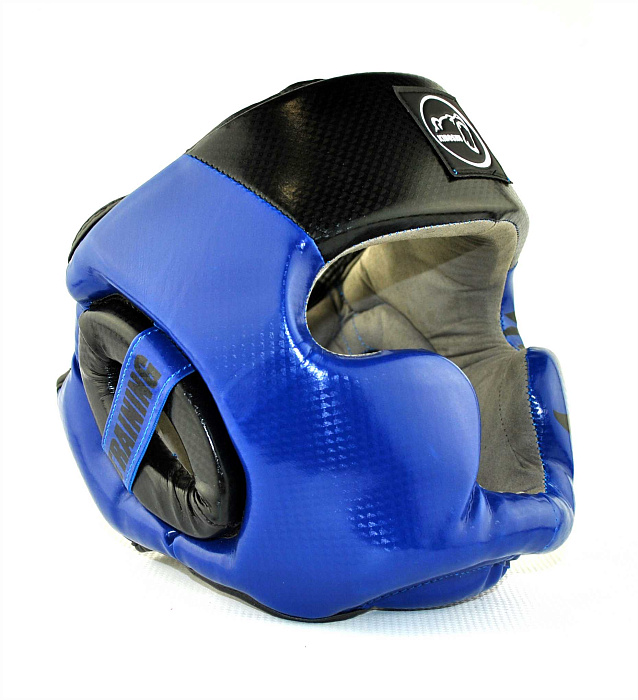 31-12BB Kiboshu Шлем Training-Синий с черным-Кожа-Зам