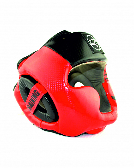 31-12RB Kiboshu Шлем Training/Красный с черным/Кожа/Зам