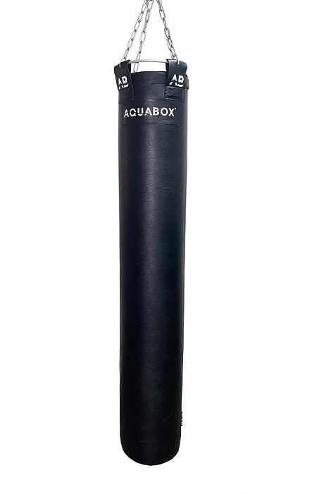 Мешок боксерский водоналивной AQUABOX кожа, черн, 30*180-60