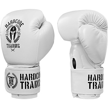 Боксерские перчатки Hardcore Training Helmet PU White