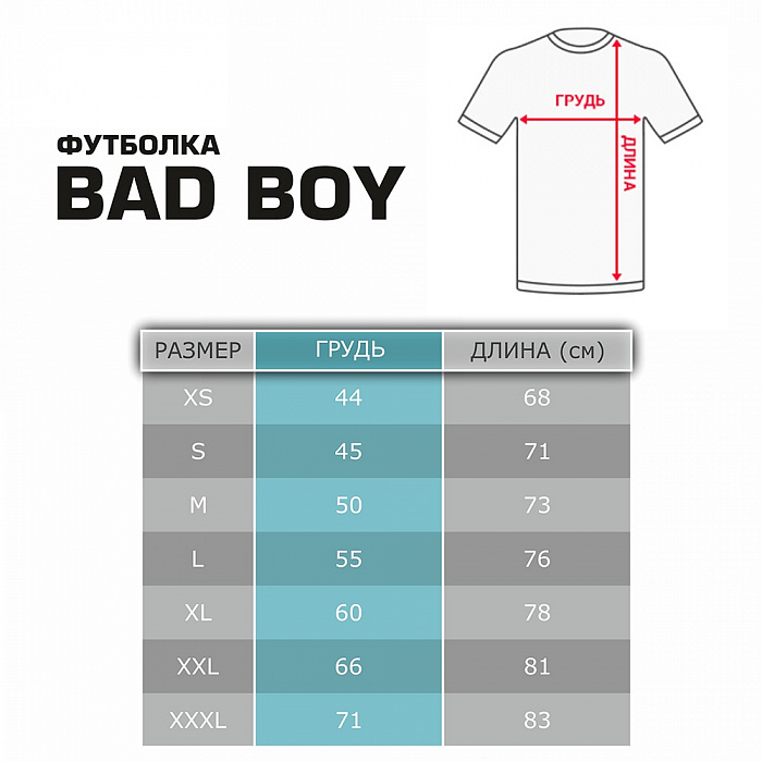 Футболка Bad Boy Men's RIO T-shirt black