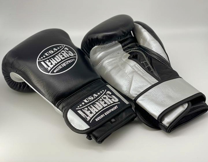 Спаринговочные перчатки Elite Soft Gloves (Black Silver)