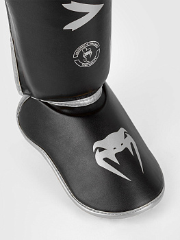 Щитки Venum Challenger Black/Silver