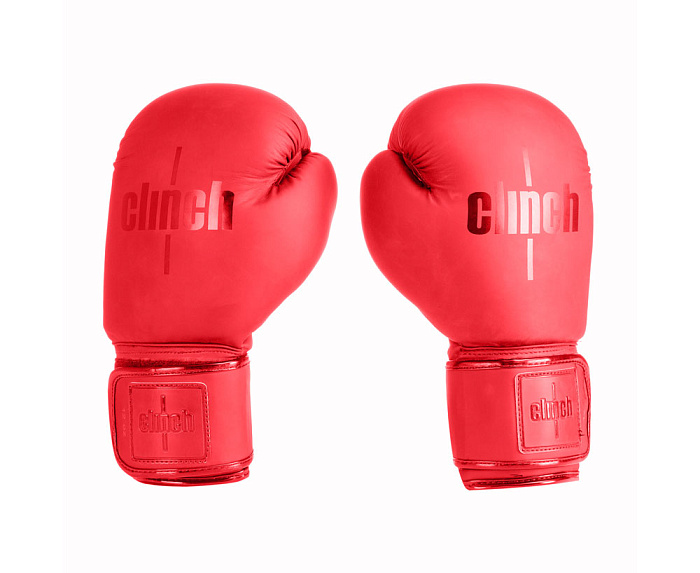 C143 Перчатки боксерские Clinch Mist красные (вес 12 унций)