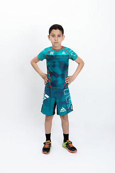 Спортивные шорты детские OCEANIC iamfighter бирюзовый