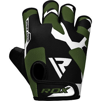Перчатки для фитнеса RDX F6 BLACK/GREEN