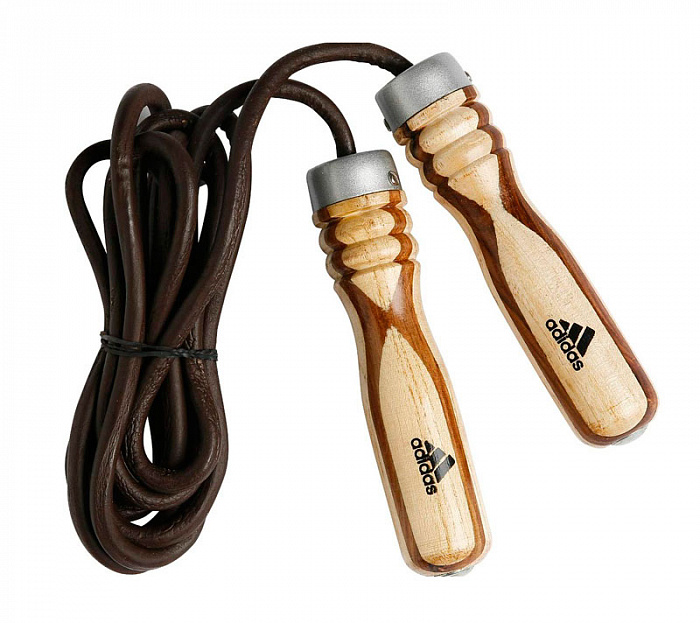 adiJRW01 Скакалка Wood Jump Rope Pro Leather