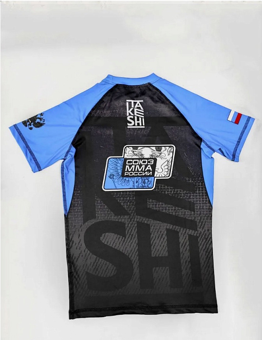 Рашгард с коротким рукавом TFG Союз ММА Blue