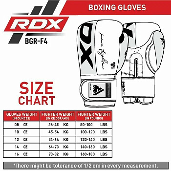Перчатки тренировочные RDX F4 красн/черн.