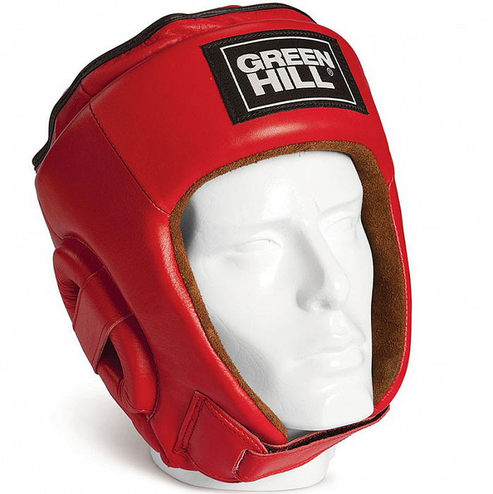 HGB-4016 Кикбоксерский шлем BEST красный