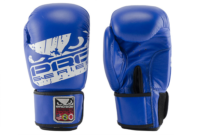 Перчатки боксерские Bad Boy M2, кожа, синие, 10 OZ