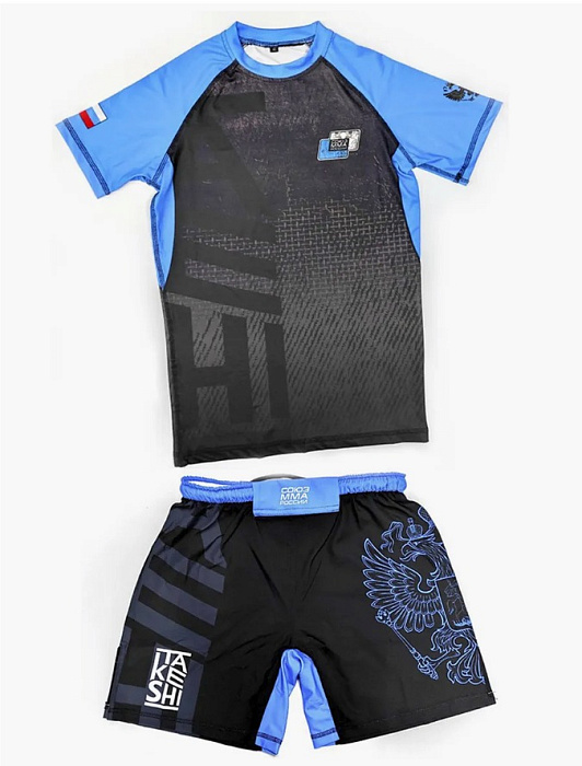 Рашгард с коротким рукавом TFG Союз ММА Blue