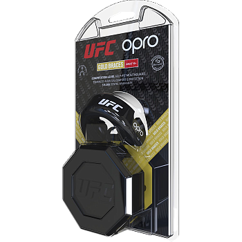 Боксерская капа Opro Gold Level UFC Black/Gold