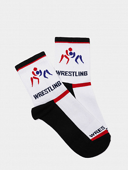 ISL0141 IMERA "Wrestling 3" носки мужские белые под.чёрная 39-41