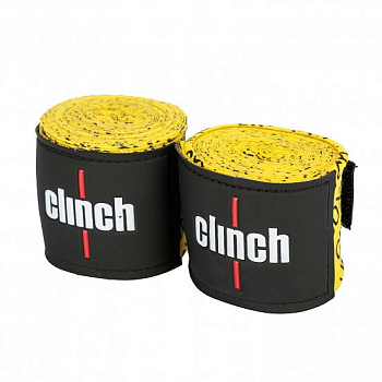 C140 Бинты эластичные Clinch Boxing Crepe Bandage Tech Fix желтый