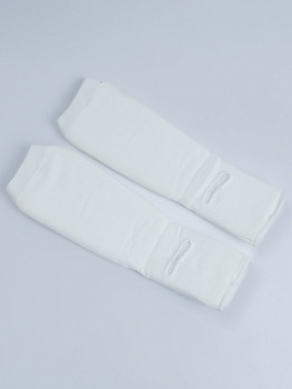 Защита голень-стопа Rage белый на липучке эластичная ткань