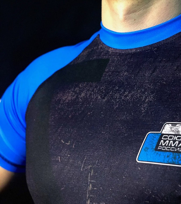 Рашгард с коротким рукавом TFG Союз ММА Blue