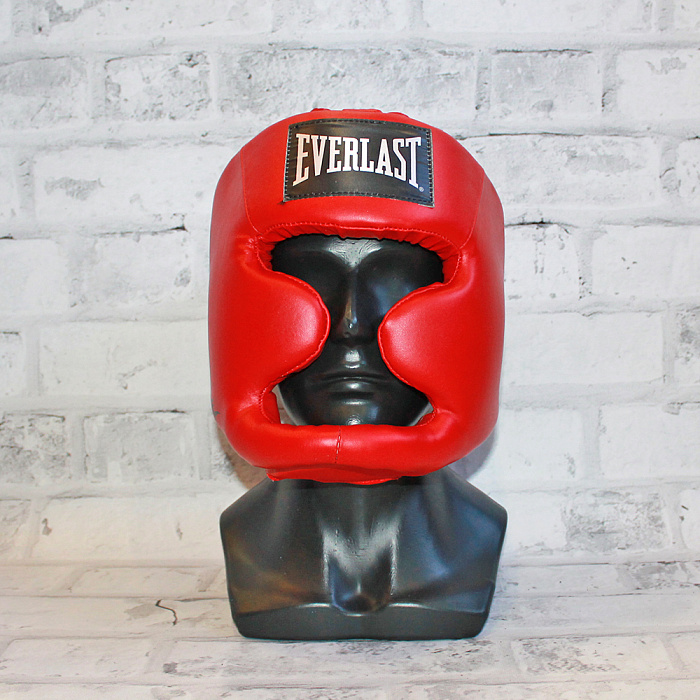 Шлем Martial Arts Leather Full Face L/XL красн.