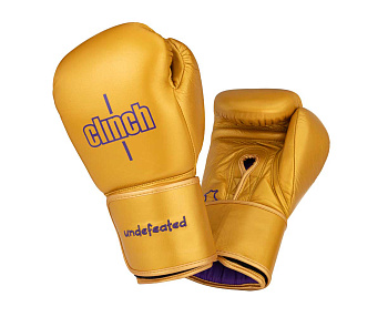 C161 Перчатки боксерские Clinch Undefeated золотые