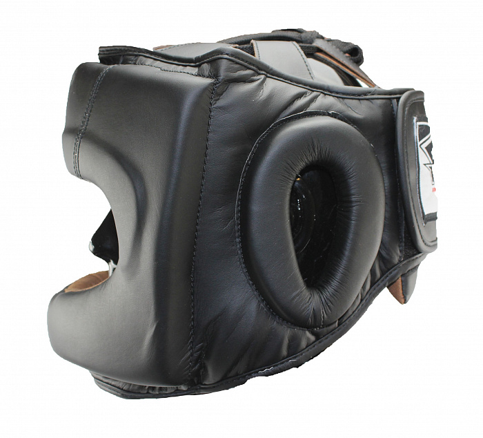 Шлем боксерский VELO NEW с бампером, закрытый, черный, MFL, XL