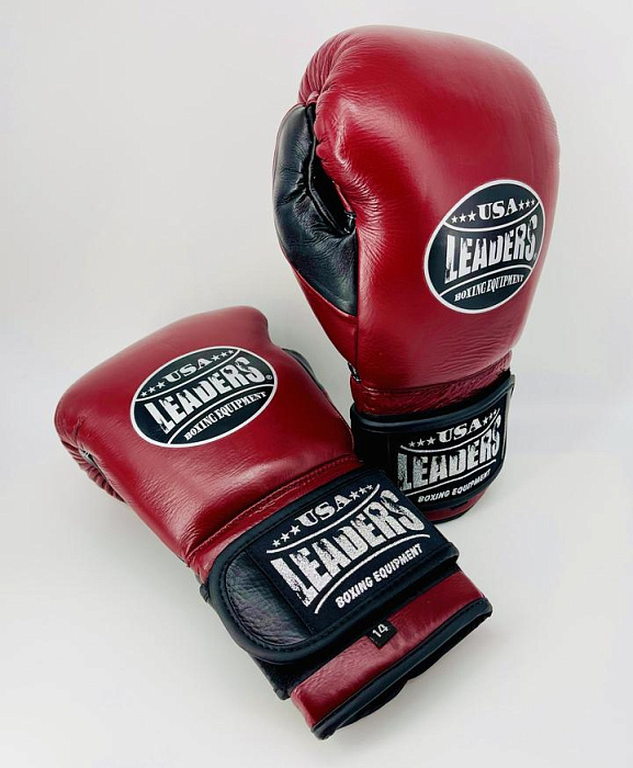Спаринговочные перчатки Elite Soft Gloves (Maroon Black Silver)
