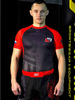 Рашгард с коротким рукавом TFG Союз ММА Red
