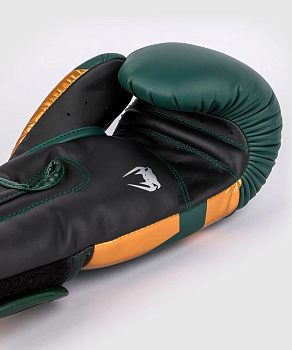 Перчатки боксерские Venum Elite Green/Bronze/Silver