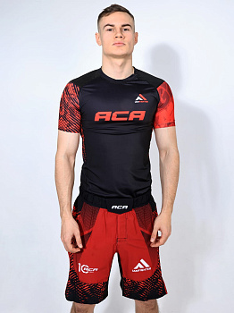 Рашгард I Am Fighter red (короткий рукав) 